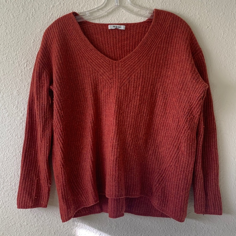 SOLD - Madewell Burnt Orange Wool Sweater